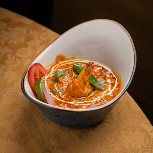 Tiger Prawn Curry - Indian Seafood Curry in Lisbon Tiger prawn curry cooked with Indian spices, served for lunch in Lisbon or dinner in Lisbon.